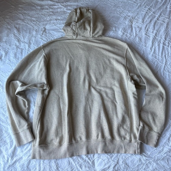 Nike Cream Sweatshirt Heathered Hoodie Lightweight - Picture 7 of 7